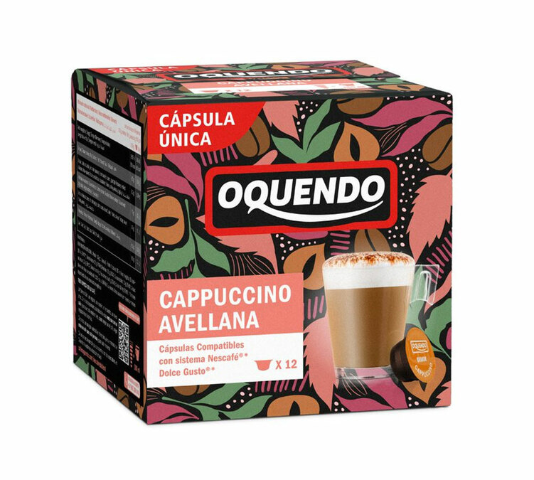 12 capsules compatibles Dolce Gusto® Oquendo cappuccino noisette